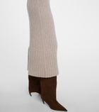 Jardin des Orangers Knitted cashmere polo dress