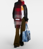 Acne Studios Trompe-l'oeil denim tote bag