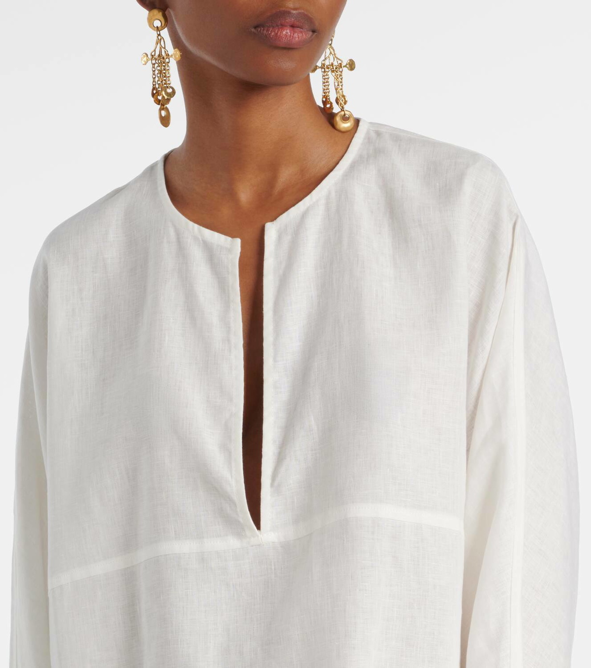 Asceno Oversized linen top