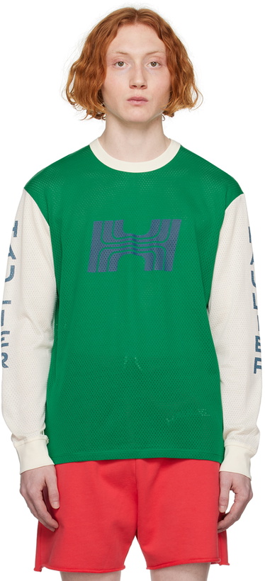 Photo: Haulier Green & Off-White Canyon Long Sleeve T-Shirt