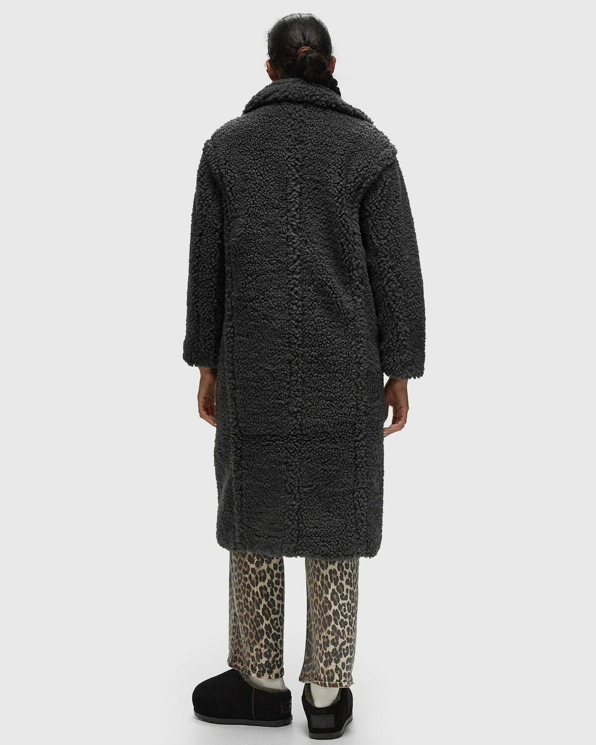 Ugg  Gertrude Long Teddy Coat Grey Coats