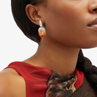 Ottolinger Women's Diamond Dip Clip Earring in Blood Orange 