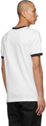 Dolce & Gabbana White & Navy Logo Print T-Shirt