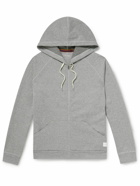 Paul Smith - Striped Cotton-Jersey Hoodie - Gray