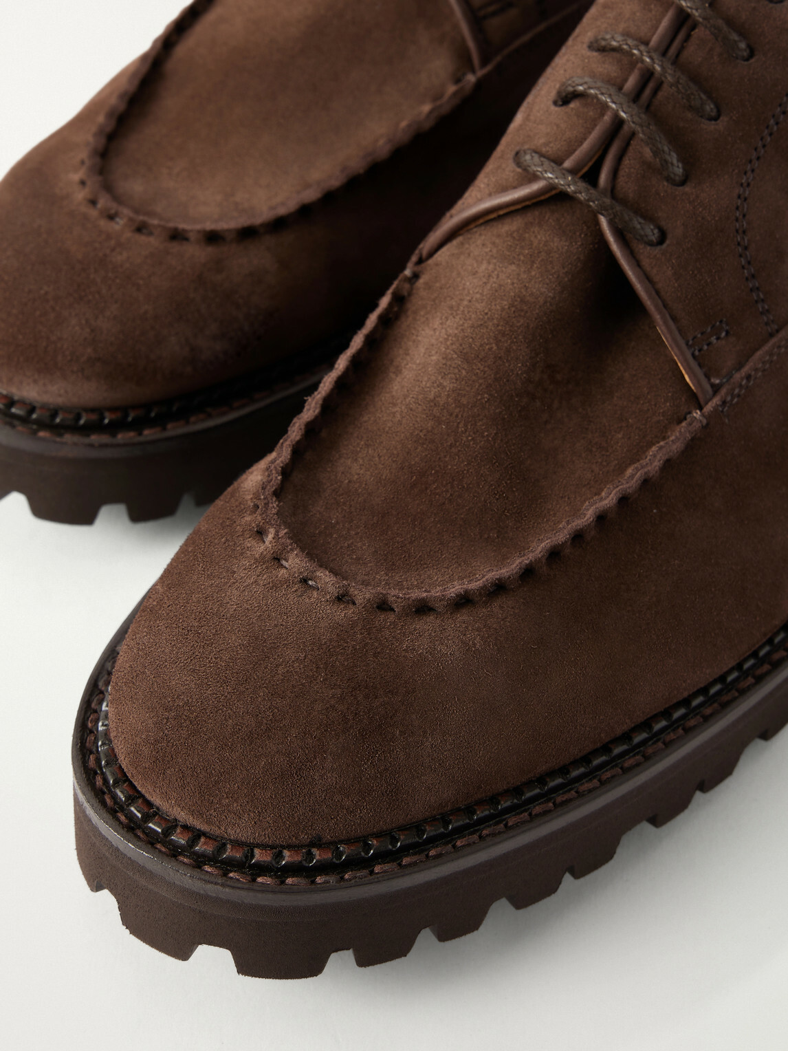 John Lobb - Land Suede Derby Shoes - Brown