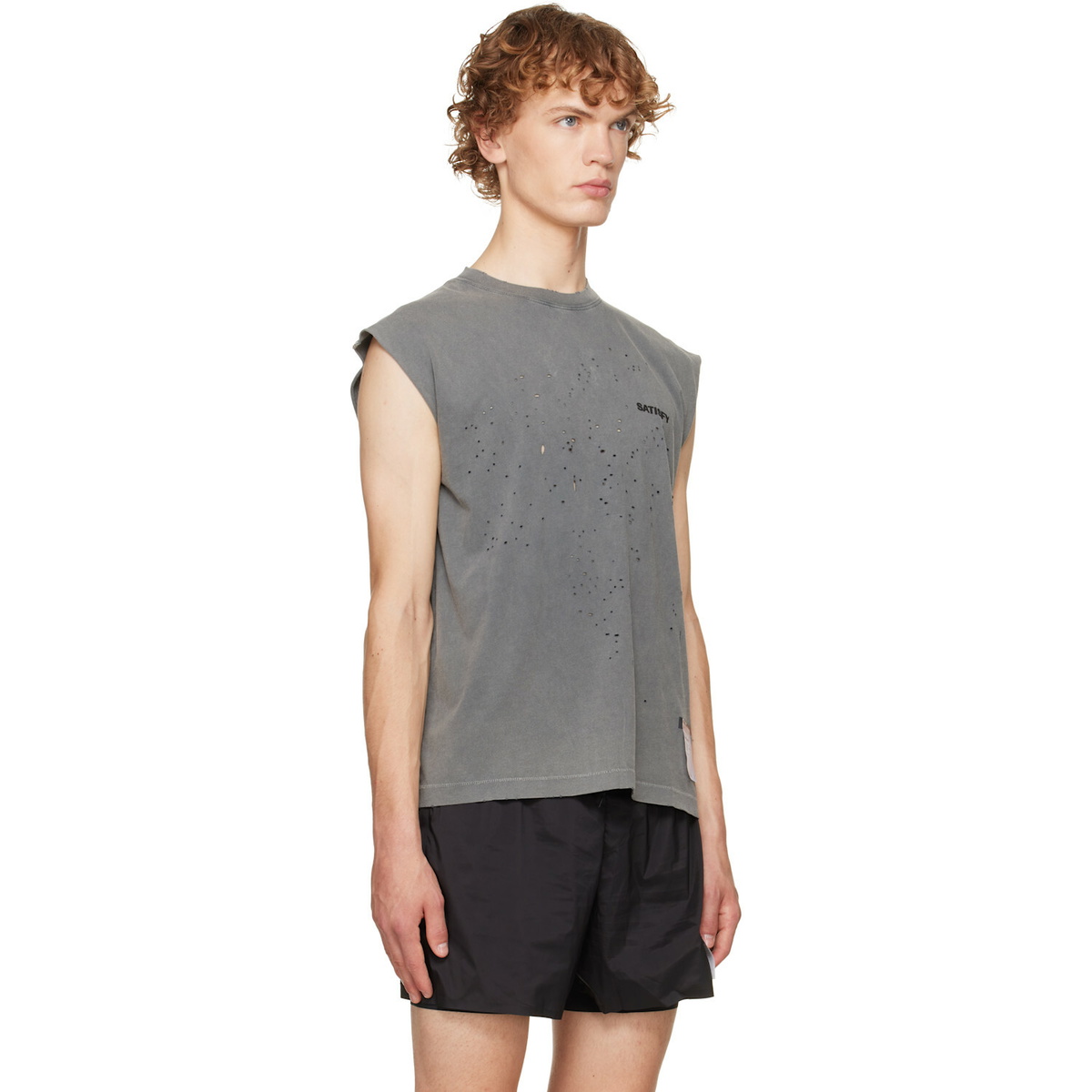 Satisfy Gray MothTech Muscle Tank Top