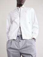 Brunello Cucinelli - Logo-Appliquéd Shell Jacket - White