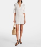 Velvet Mila cotton pointelle minidress