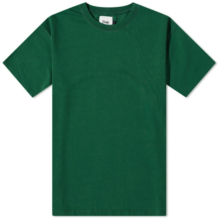 Photo: Drake's Men's Hiking T-Shirt in Forest Green