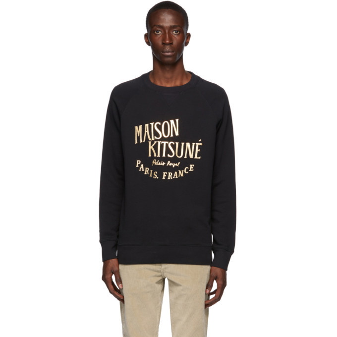 Photo: Maison Kitsune Black Palais Royal Sweatshirt