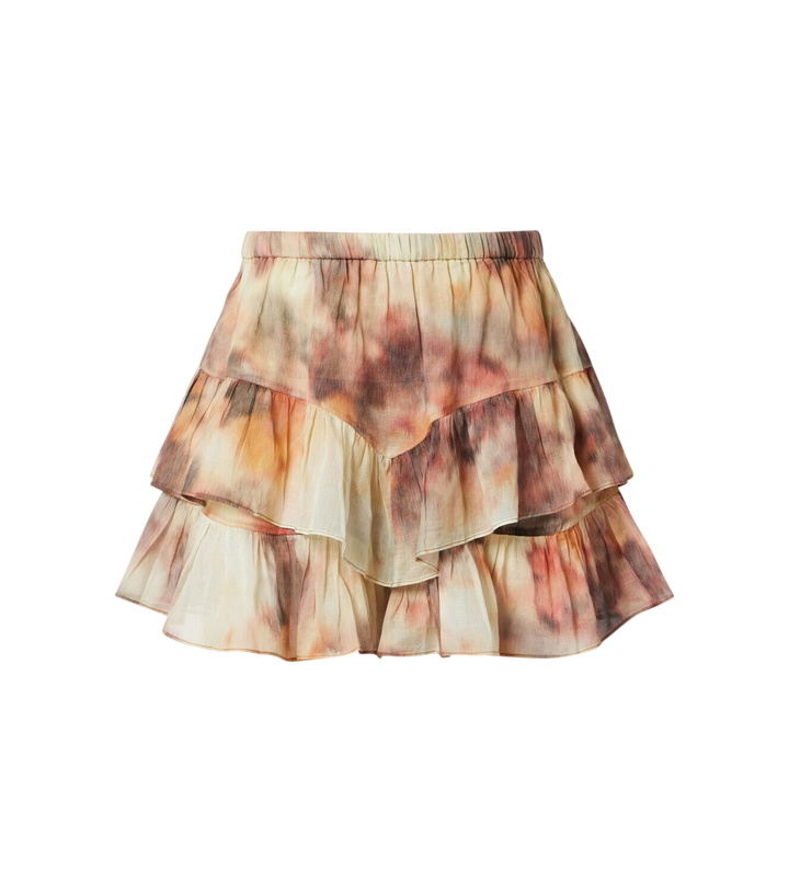 Photo: Marant Etoile Jocadia printed ruffled cotton skort