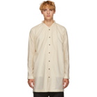 Jan-Jan Van Essche White Silk and Cotton Striped Shirt