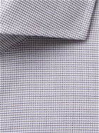 HUGO BOSS - Cutaway-Collar Cotton-Jacquard Shirt - Blue - EU 38