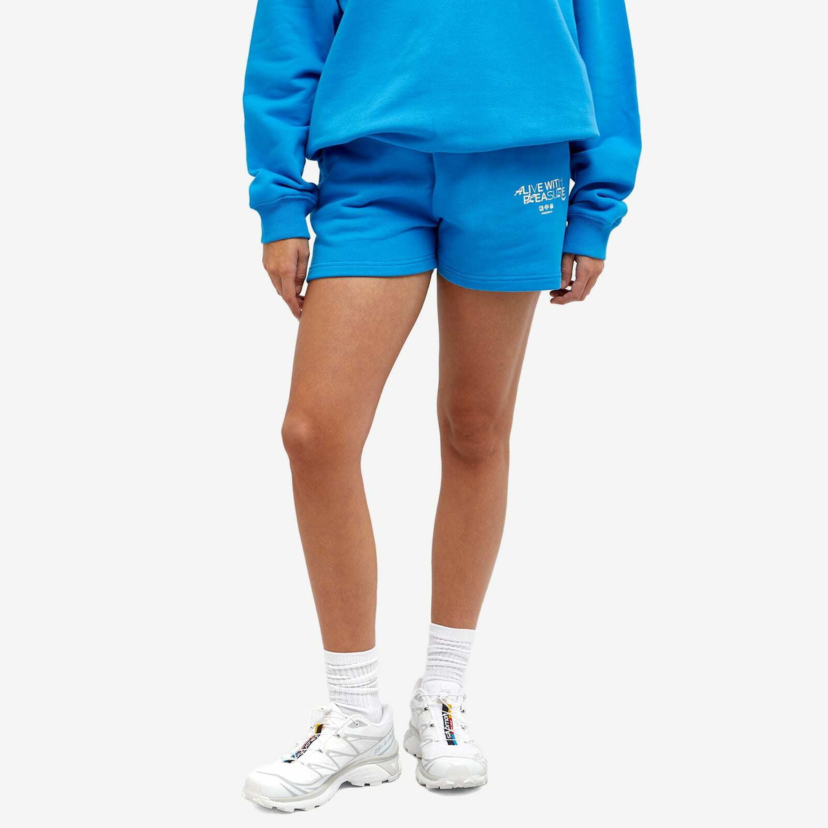 【ADANOLA】Cotton Shorts Adanola Women's Resort Sports Sweat Shorts in Sky Blue Adanola