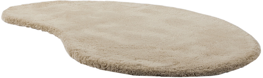 ferm LIVING Off-White Small Forma Wool Rug