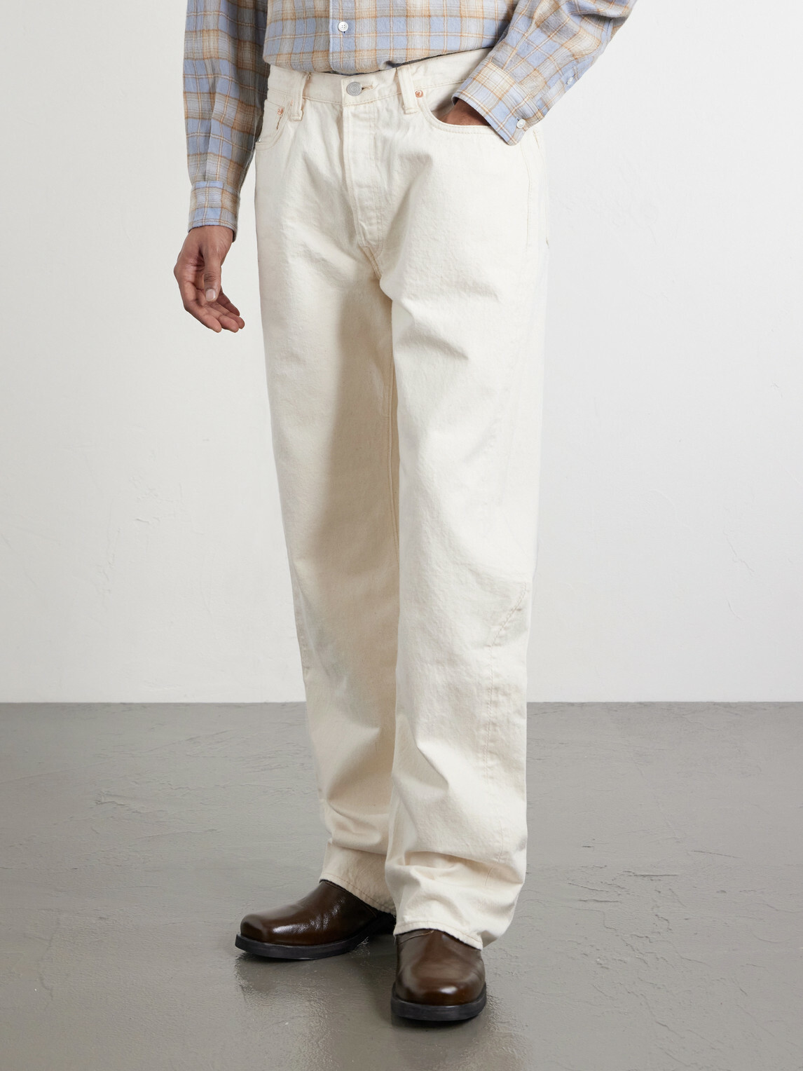 FULLCOUNT - 0105EC Straight-Leg Selvedge Jeans - Neutrals