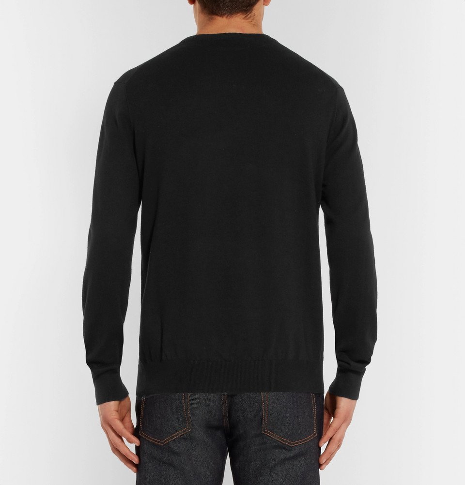 Polo Ralph Lauren - Slim-Fit Pima Cotton Sweater - Men - Black