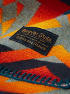 Pendleton - Fire Legend Sunset Virgin Wool and Cotton-Blend Jacquard Blanket