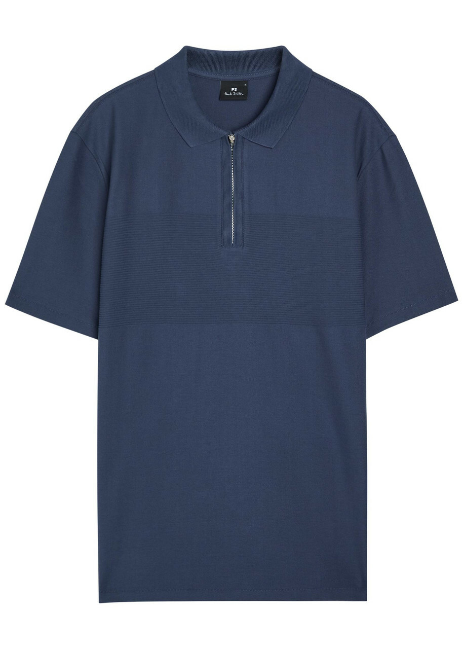 PS Paul Smith Piqué Cotton Polo Shirt Blue