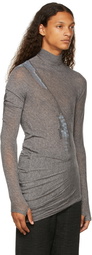 Hyein Seo Grey Draped Turtleneck