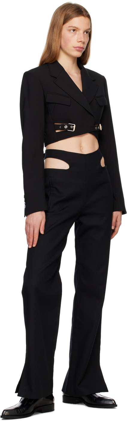 Dion Lee Black Interlock Blazer Dion Lee