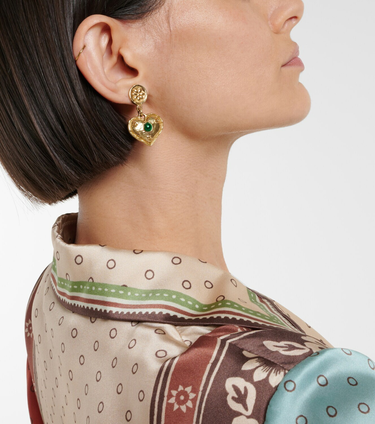 Alémais Jem Heart drop earrings