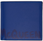 Alexander McQueen Blue Graffiti Wallet