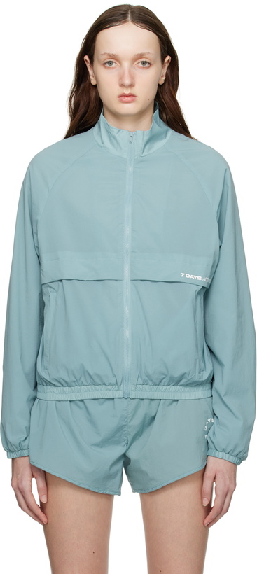 Photo: 7 DAYS Active Blue Warm Up Jacket