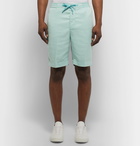 Officine Generale - Pleated Lyocell Drawstring Shorts - Mint