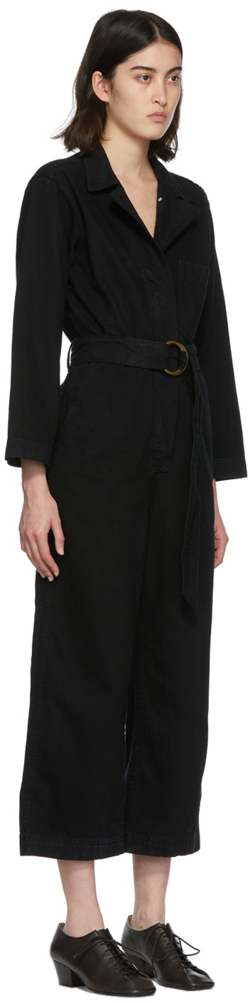 B Sides Black Denim Clement Jumpsuit
