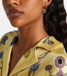 Versace Medusa hoop earrings