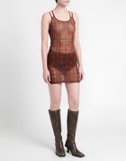 Knwls Womens Mini dress Rust