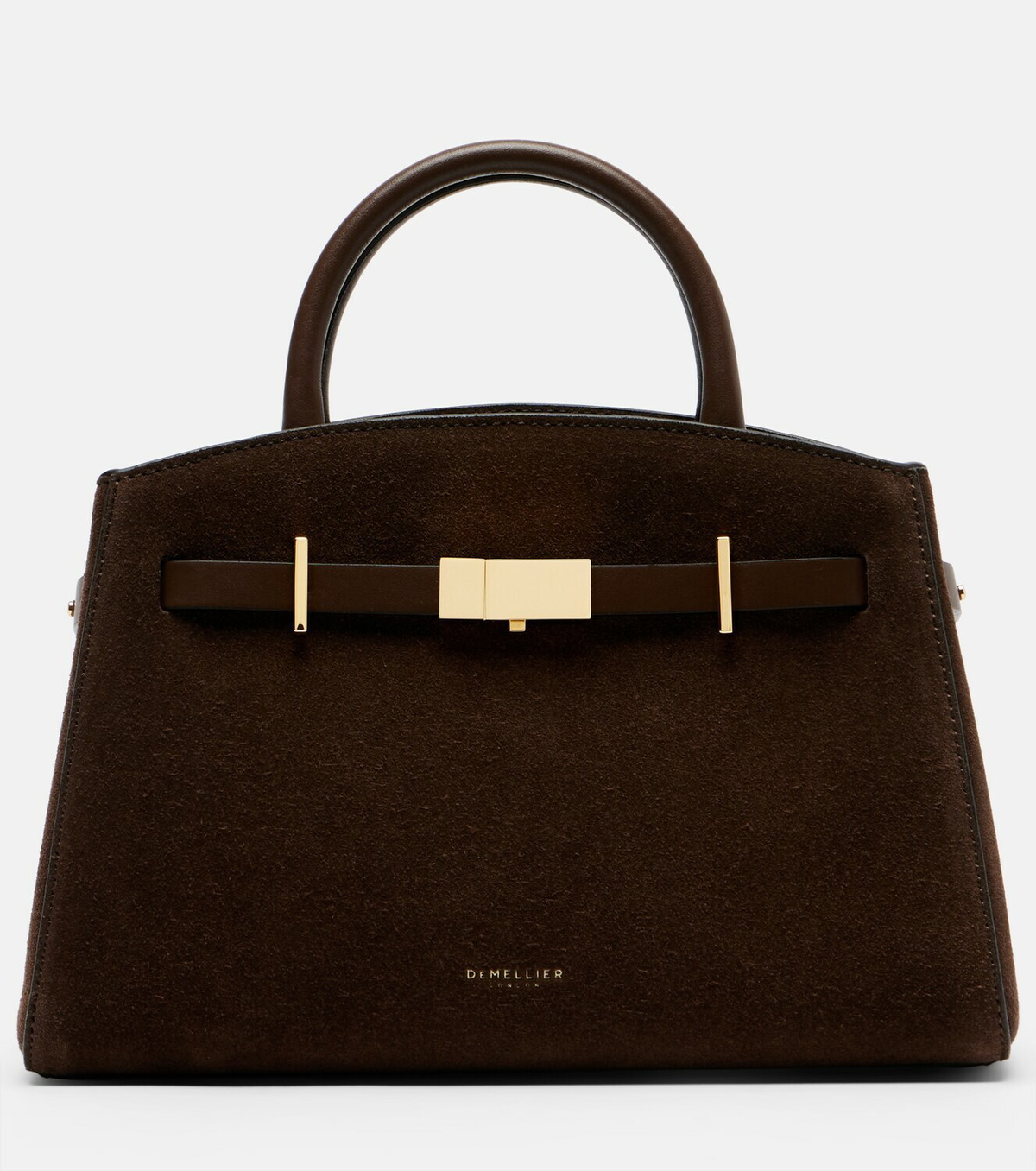 DeMellier Hudson Small suede top-handle bag
