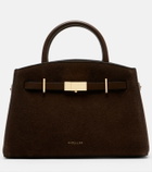 DeMellier Hudson Small suede top-handle bag