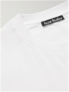 Acne Studios - Logo-Embroidered Stretch-Cotton Jersey T-Shirt - White