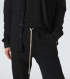 Rick Owens Dietrich cotton and wool wide-leg pants