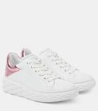Jimmy Choo Diamond Maxi/F II leather sneakers
