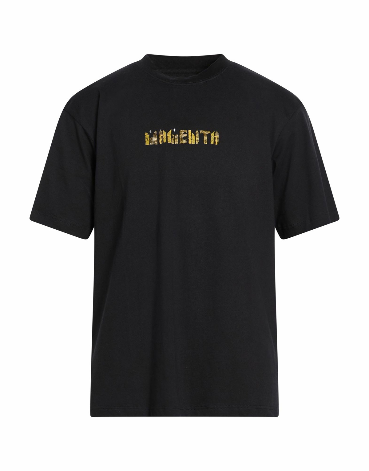 Magenta Mens T-shirt in Black