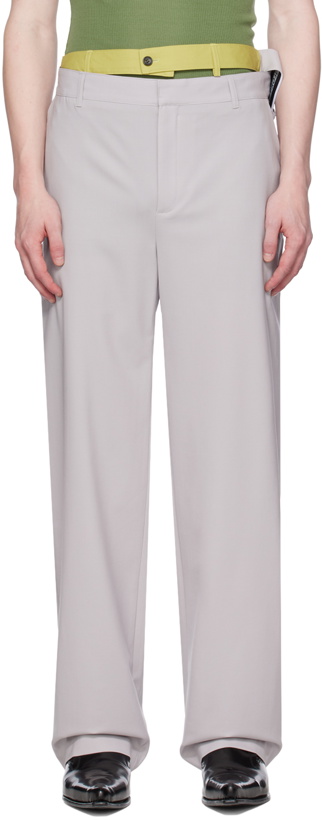 Photo: Y/Project Gray Multi Waistband Trousers