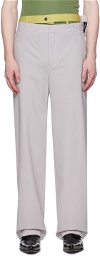 Y/Project Gray Multi Waistband Trousers