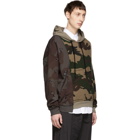 Off-White Multicolor Camo Reconstructed Hoodie