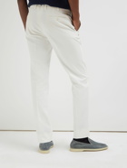 LORO PIANA - 19cm Ultra-soft Stretch Cotton Pants