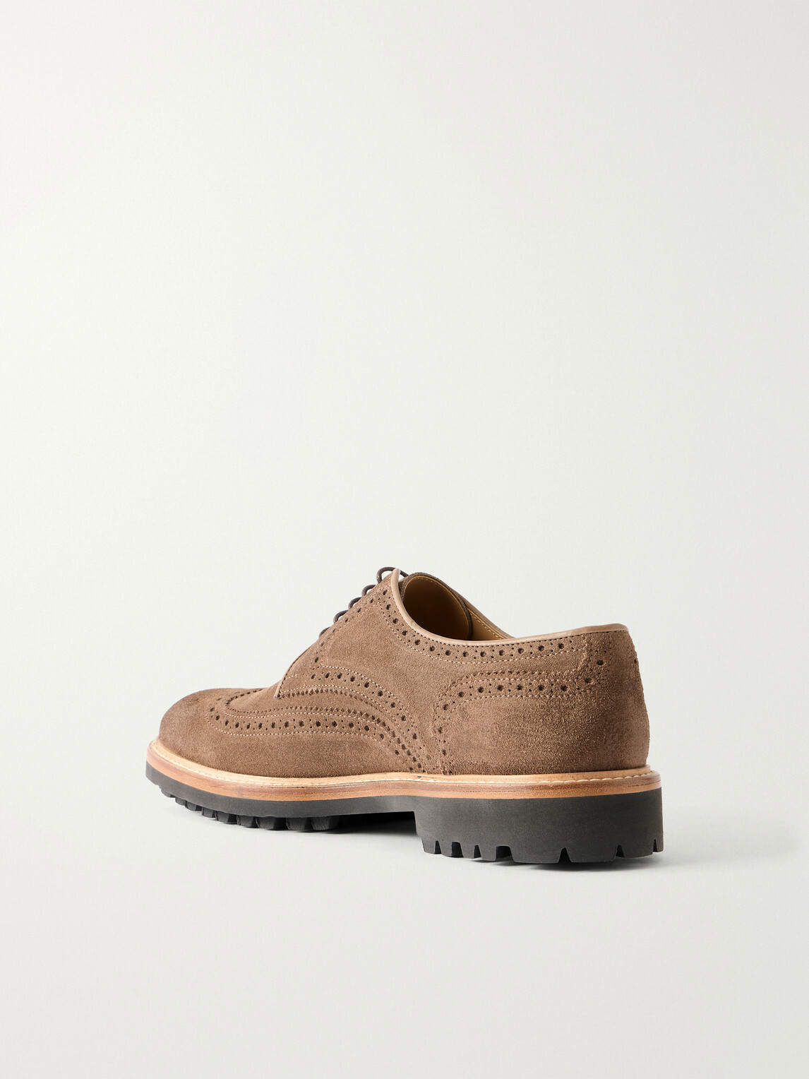 Mr P. - Suede Brogues - Neutrals
