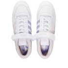 Adidas Forum Low Sneakers in White/Almost Pink/Light Purple