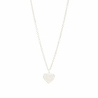 Human Made Men's Heart Necklace in Silver 