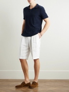 Massimo Alba - Cliff Straight-Leg Pleated Linen Bermuda Shorts - White