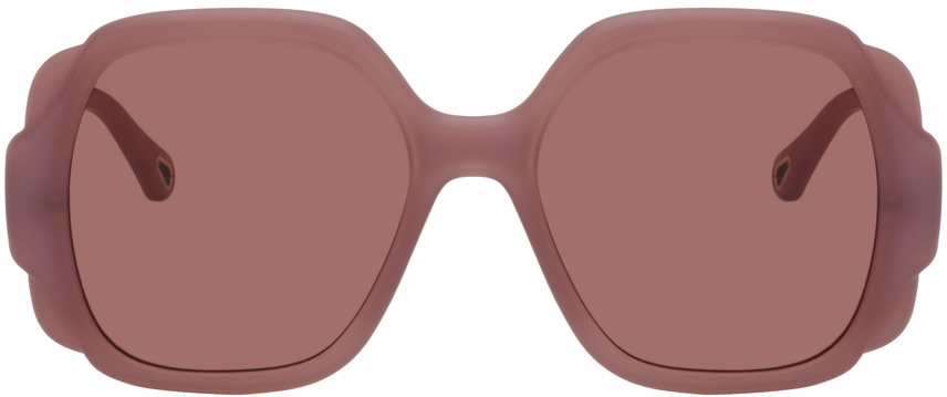 Chloé Purple Scalloped Sunglasses Chloe display picture 1