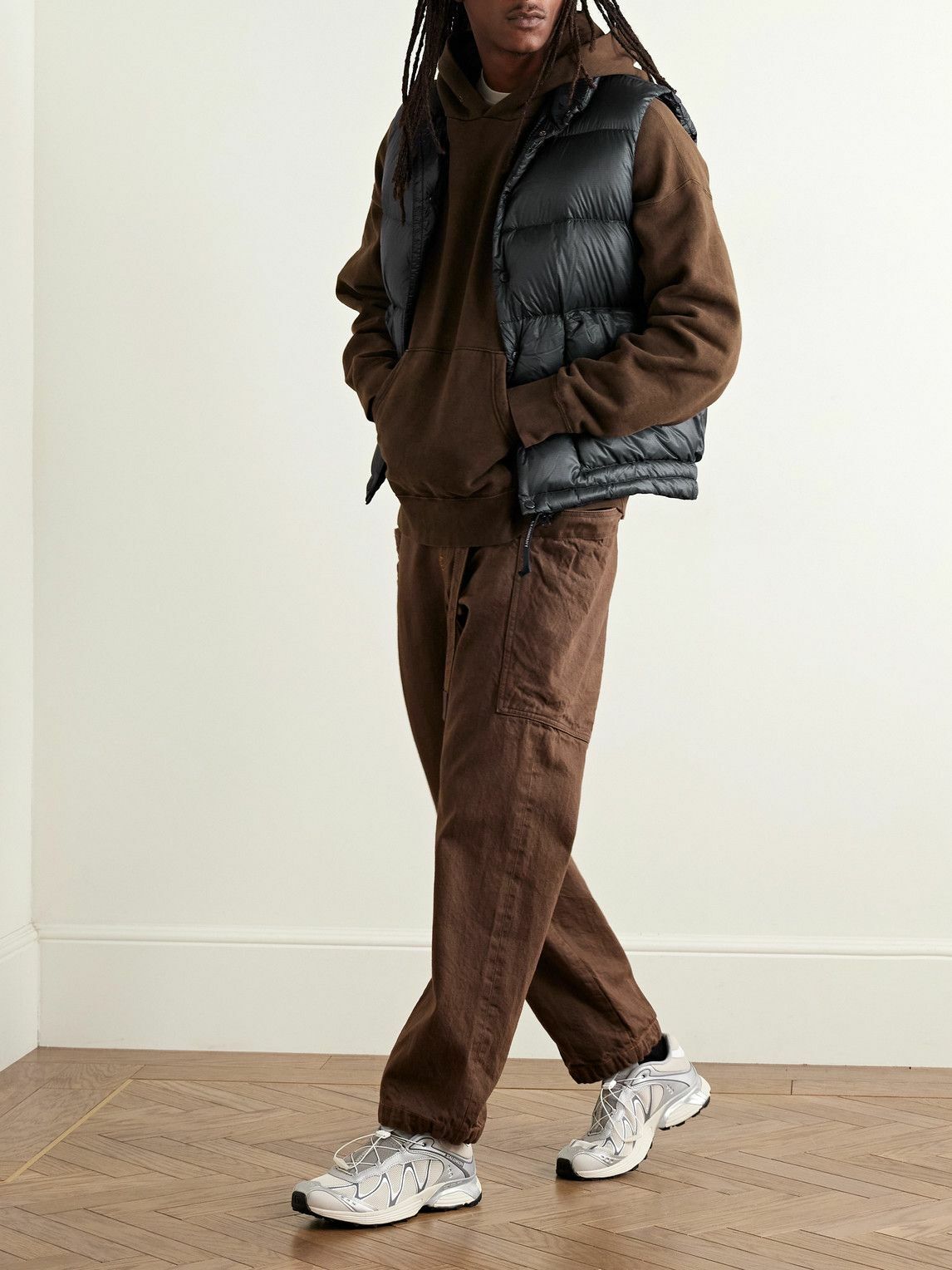 C.P. Company - Quilted Ripstop Down Gilet - Gray