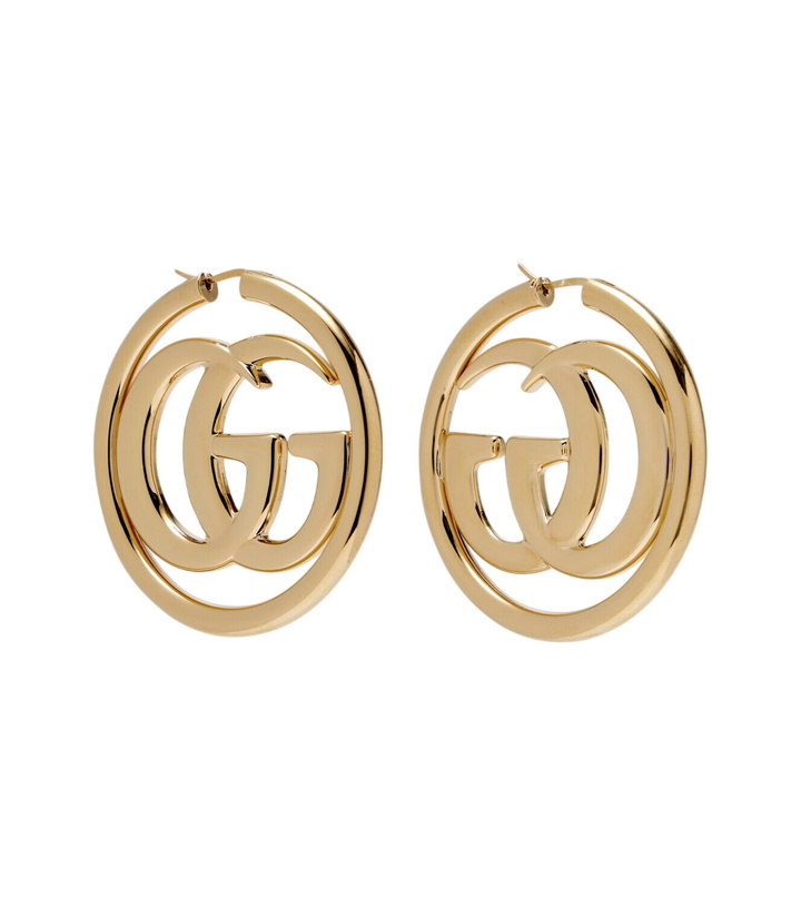 Photo: Gucci GG Marmont hoop earrings