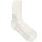 Beams Plus Men's Outdoor Sock in Off White